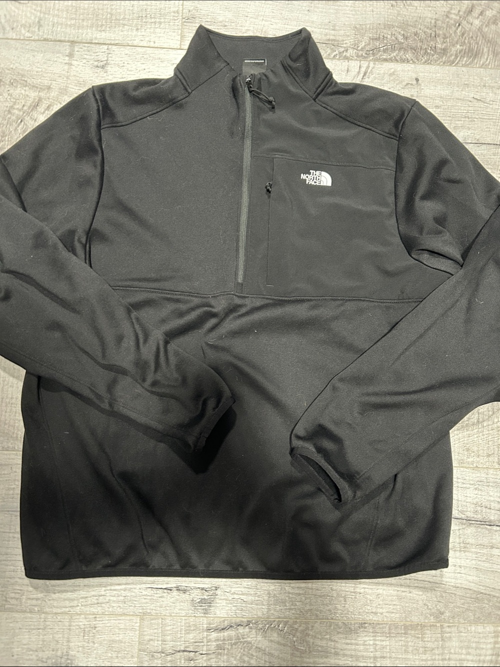 The North Face Black Half-Zip Fleece Pullover size L men’s